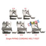 WELTING SINGLE PIPING FOOT FIT FOR Highlead GC0318 Consew 205RB Typical GC6-6+