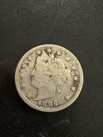 1886 Liberty V Nickel VG