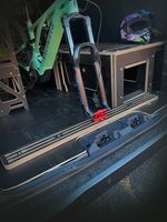 vw and ford  bike floor fork rail mount