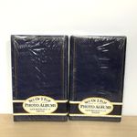 Vintage Flip Photo Albums Set of 4 Volumes Holds 320 Photographs Blue New Sealed