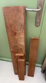 Very old solid Teak pieces with provenance.