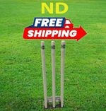 ND Cricket Wickets Spring Return Wooden Stumps With Metal Base High Quality