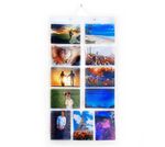 MEDIUM Picture Pockets - hold 22 Photos in 11 Pockets Hanging Display Frame