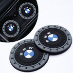 BMW Car Cup Holder Coasters  2 PCS, Non-Slip Car Interior Accessory