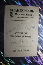 Paul Scofield, Anthony Quayle & Diana Wynyard (Othello) Signed Theatre Booklet