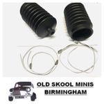 CLASSIC MINI STEERING RACK BOOT GAITER PAIR GSV1153 INC. METAL CLIPS BHM7113 7A1