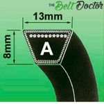 A Section V Belt 1/2" Sizes  A20–A80 Drive Belt Linmax