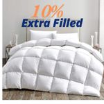 13.5 Tog Duvet Quilt Winter Microfiber 10% Extra Fill Box Stitched Hotel Quality