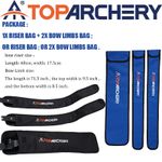 Toparchery Bow Riser Bag Bow Limbs Bag for Takedown Recurve Case Protected Bag