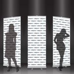 Roller Banner Pop Up Display Stand - Step and Repeat Your Logo Backdrop 