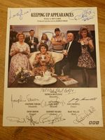 Keeping Up Appearances Full Cast Signed Photo (Patricia Rutledge, Clive Swift)
