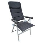 Reclining Padded Deluxe Aluminium Folding Chair camping caravan fishing garden