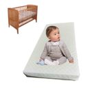 Cot bed Mattress 140x70x13cm,120x60cm hypoallergenic breathable, removable cover