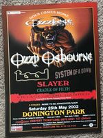 OZZFEST ~ 2002 Full page UK mag ad OZZY OSBOURNE TOOL SYSTEM OF A DOWN SLAYER