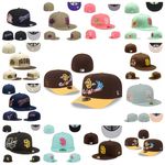 Mens New San Diego Padres embroidery Baseball Cap Era Hat 59FIFTY Fitted Hat 