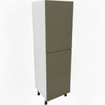 Fully Assembled 600mm Matt Agave Green 50-50 Fridge Freezer Larder Unit