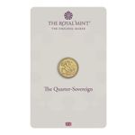 2026 Quarter 1/4 Solid Gold Sovereign Coin 22ct in Royal Mint Sealed Pack