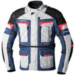 RST Waterproof Pro Series Adventure-X CE Textile Jacket Silver / Blue / Red 