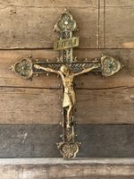 Antique French Bronze Crucifix