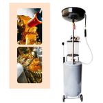 80L Oil Extractor Drain Tank - Waste Oil Collector Garage/Workshop Equipment UK