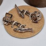 Vintage Christopher Simpson 1960s Silver-Tone Novelty Cufflinks Fishing Reel Men