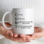 C_nt Rude Adult Novelty Mug, Birthday Gift, Friend, Work, Offensive Mug, Funny