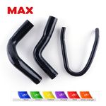 Black Silicone Radiator Hose Pipes For 2006-2017 Kawasaki Ninja 650R ER6F ER6N