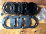 For Audi front grille emblem mount bracket for 285mm emblem for honeycomb grill