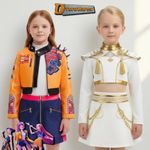 Kids K-Pop Inspired Demon Hunters Cosplay Outfits | Rumi Mira Zoey Girls Outfit