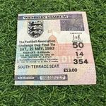 Manchester United V Brighton FA Cup Final 1983 Football Ticket Draw A