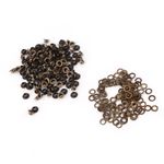 100Pcs Small Grommets Eyelets With Washers For Clothes Bags(Inner Diameter 4mm)