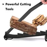 Manual Wall Mounted Wooden Kindling Log Splitter Carbon Steel Fire Wood Cutter