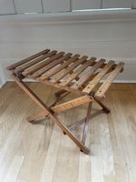 Vintage wooden Folding Luggage Stand Antique