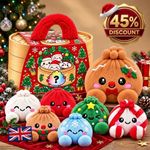 New Christmas Dumpling Plush Toy Cute Steamed Bun Stress Relief Fidget Xmas Gift