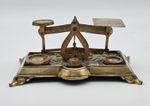 Postal Scales - 4 Weights - Cut Leaf Decoration - Vintage