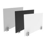 Acrylic Office Screen Desk Partition with Stainless Steel Brackets