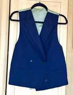 Charles Tyrwhitt Men’s Formal Blue Double Breasted Waistcoat Satin Back 38