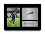Romelu Lukaku Gift Ideas Printed Autograph A4 Picture for Football Fans