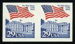 US #2609a 29¢ Flag Over White House, Imperf Imperforate Pair, VF NH MNH