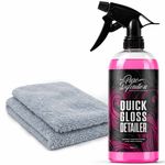 Quick Detailer Car Spray Wax Kit Microfibre Cloth Detailing Clay Lube Lubricant