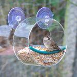 Outdoor Bird Feeder Window Acrylic Suction Cup Bird Hanging Food Dispenser