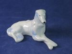 Vintage Porcelain BORZOI Russian Wolfhound Dog Figurine in Sitting Position