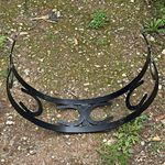 Black Metal bespoke Freestanding Fireplace Log Holder Stand, Matte Finish Indoor