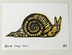 Rare Anastasia Inciardi "Block Shop Snail"  Mini Print
