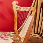 19 Strings Harp Irish Folk Musical Instrument with Tuning Wrench,Bag Great Gift