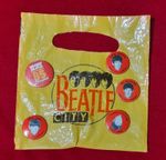 Original Beatle City Liverpool Badges 1984 + Carrier Bag + Mersey Convention 85 
