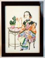 Fine Chinese Famille Rose Porcelain Plaque, 1950？