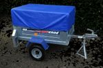 Blue 650GSM PVC Trailer Cover For  Erde102 &  Daxara107 Using  30CM High Frame