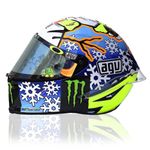 Valentino Rossi VR46 1:5 Scale Moto GP Mini Helmet Winter Test 2016