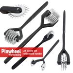 Black Wartenberg Pinwheel 1 2 3 5 7 Head – Stainless Sensory Nerve Tool UK